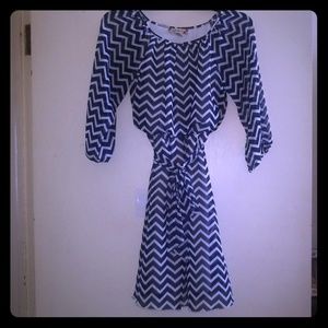Girls Chevron pattern dress